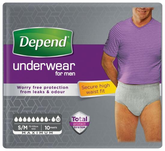 Depend Maximum inkontinenční navlékací kalhotky pro muže S/M 10 ks