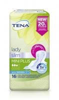 TENA Lady Slim Mini Plus Wings inkontinenční dámské vložky 16 ks