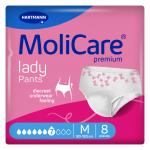 MoliCare Lady Pants 7 kapek inkontinenční navlékací kalhotky pro ženy M 8 ks