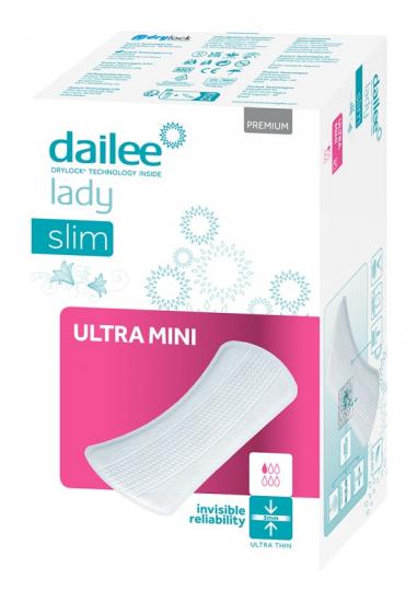 DAILEE Discreet Lady Premium Slim Ultra Mini inkontinenční dámské vložky 28 ks