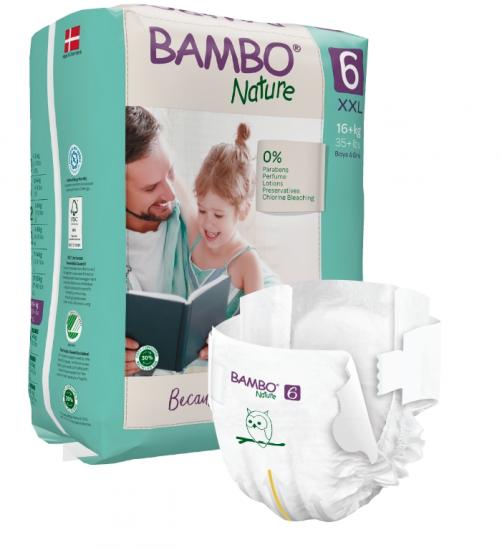 Bambo Nature 6 dětské plenkové kalhotky 16+ kg, 20 ks