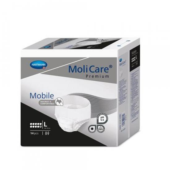 MoliCare Mobile 10 kapek inkontinenční navlékací kalhotky L 14 ks