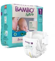 Bambo Nature 1 dětské plenkové kalhotky 2-4 kg, 22 ks