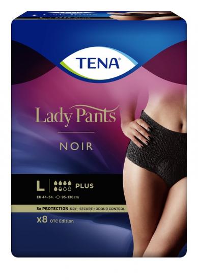 TENA Lady Pants Noir inkontinenční navlékací kalhotky L 8 ks