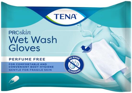 TENA Wet Wash Glove - Vlhčená mycí rukavice 8 ks