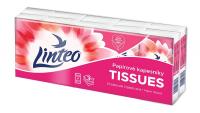 Linteo papírové kapesníky Linteo 3-vrstvé 10x10 ks