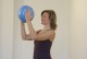 Ledragomma Soffball MAXAFE míč na cvičení 26 cm fialový
