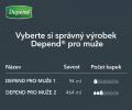 Depend For Men 2 inkontinenční pomůcky pro muže 14 ks